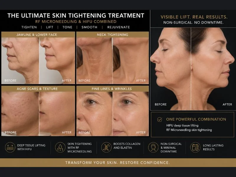 Results of combined treatment for the ultimate skin tightening treatment Rayleigh